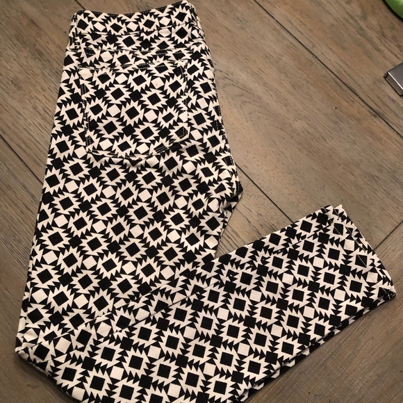 J CREW Aztec Stretch Skinny Jeans - Size 25